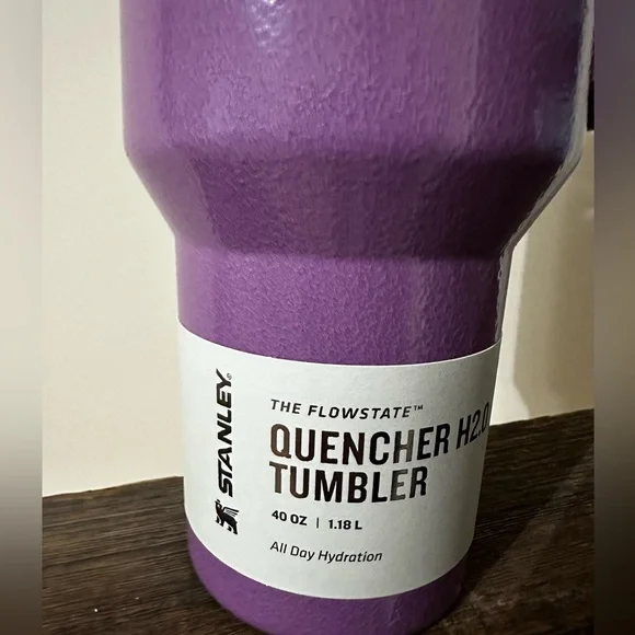 NEW Stanley 40 oz. Quencher H2.0 FlowState Tumbler; HAMMERTONE LILAC HTF - Picture 2 of 8